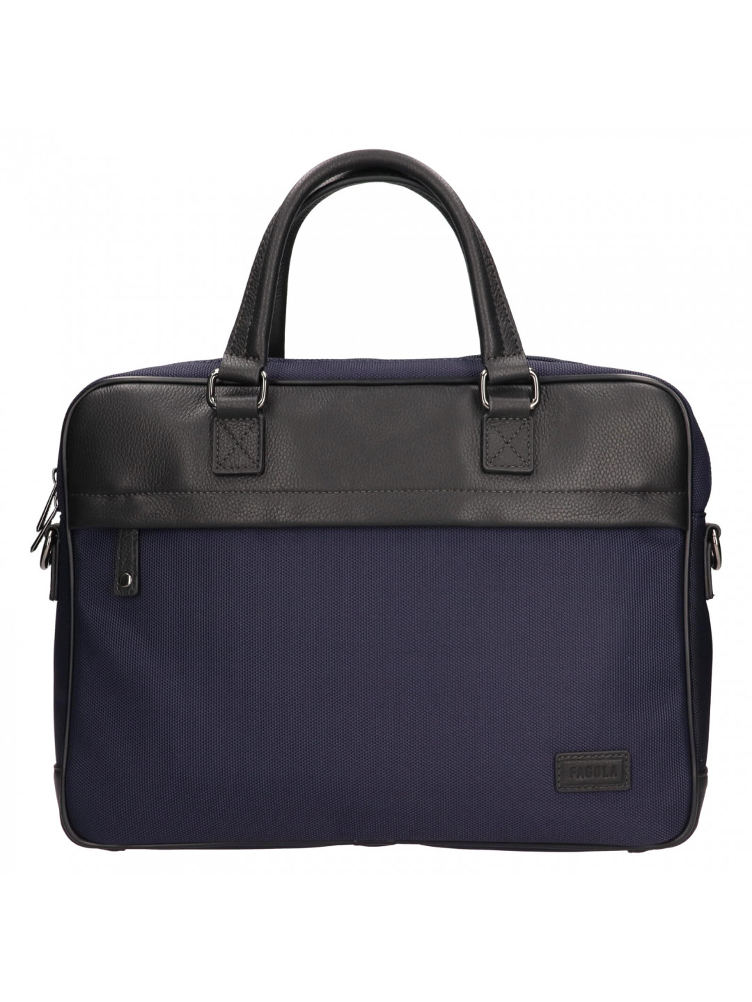 Pánská pracovní taška na notebook Fagola Dios – černo-modrá